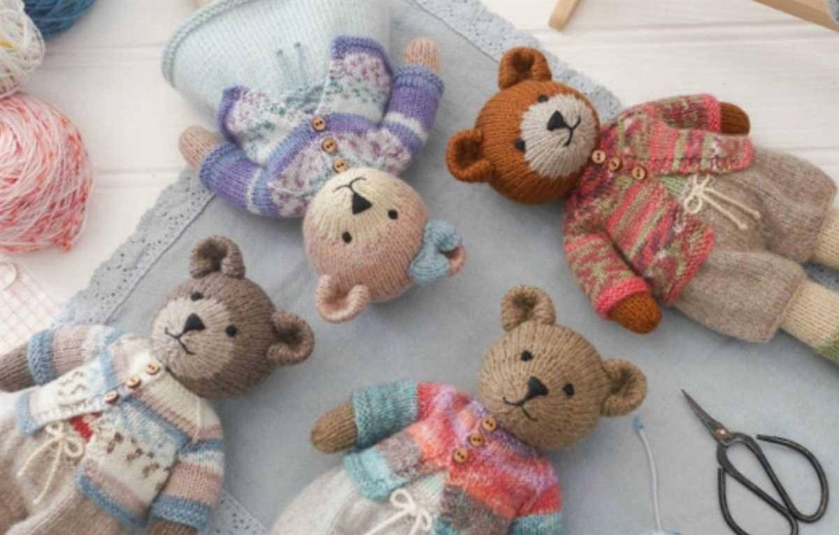 Knitted teddy bear pattern for charity
