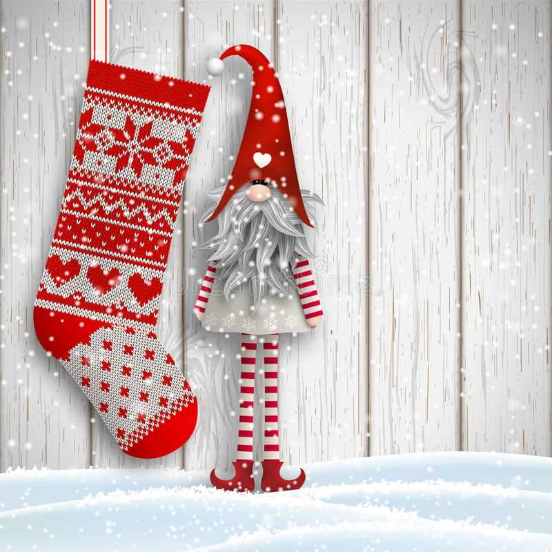 Knitted tomte pattern