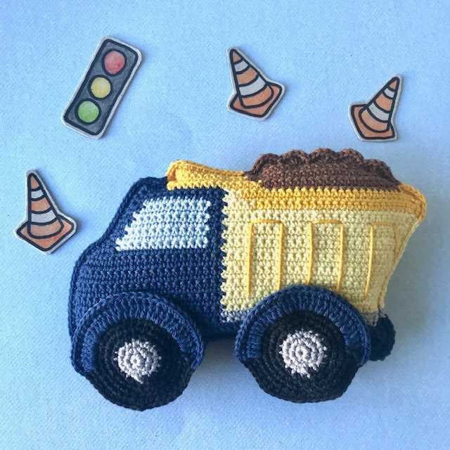 Knitted toy truck pattern
