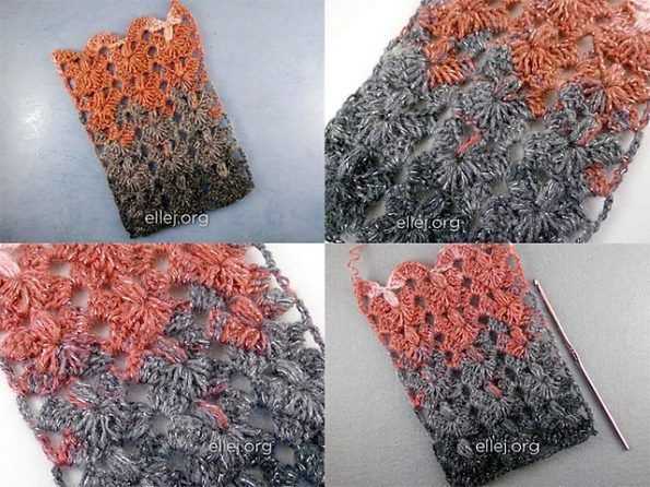 Knitted turkey pattern