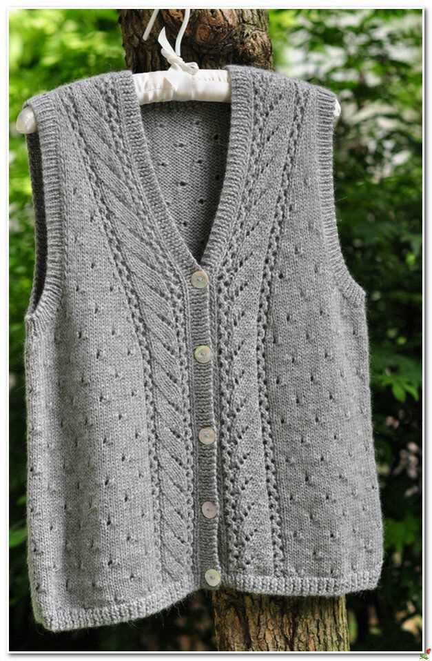 Knitted vest pattern womens