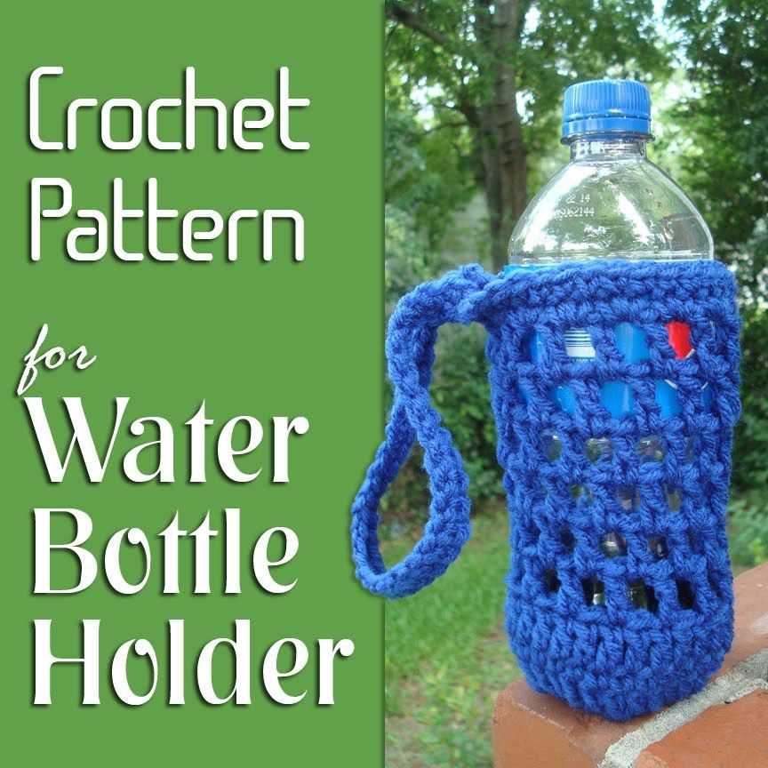 Knitted water bottle carrier pattern