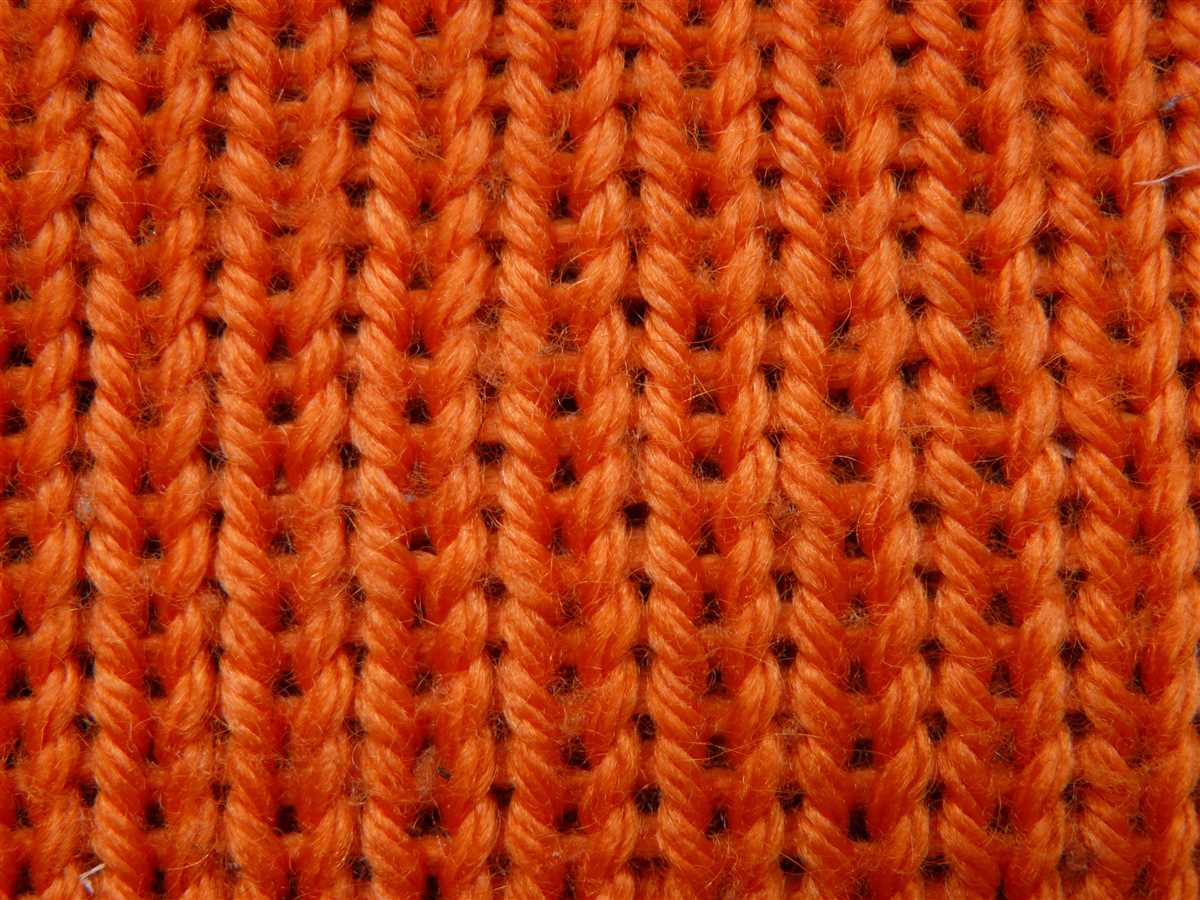 Knitting in patterns