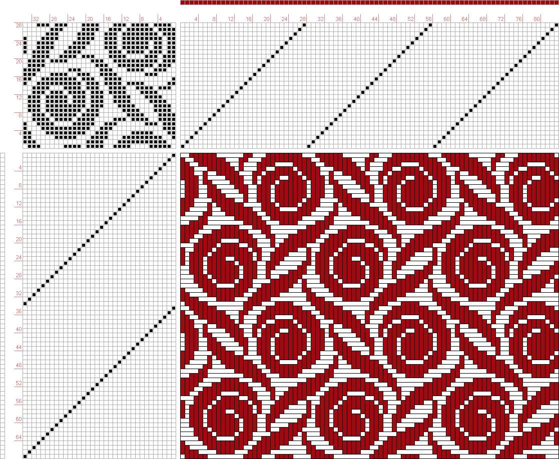 Knitting on the net patterns