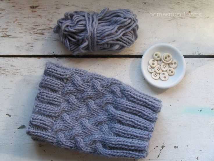 Knitting pattern boot cuffs