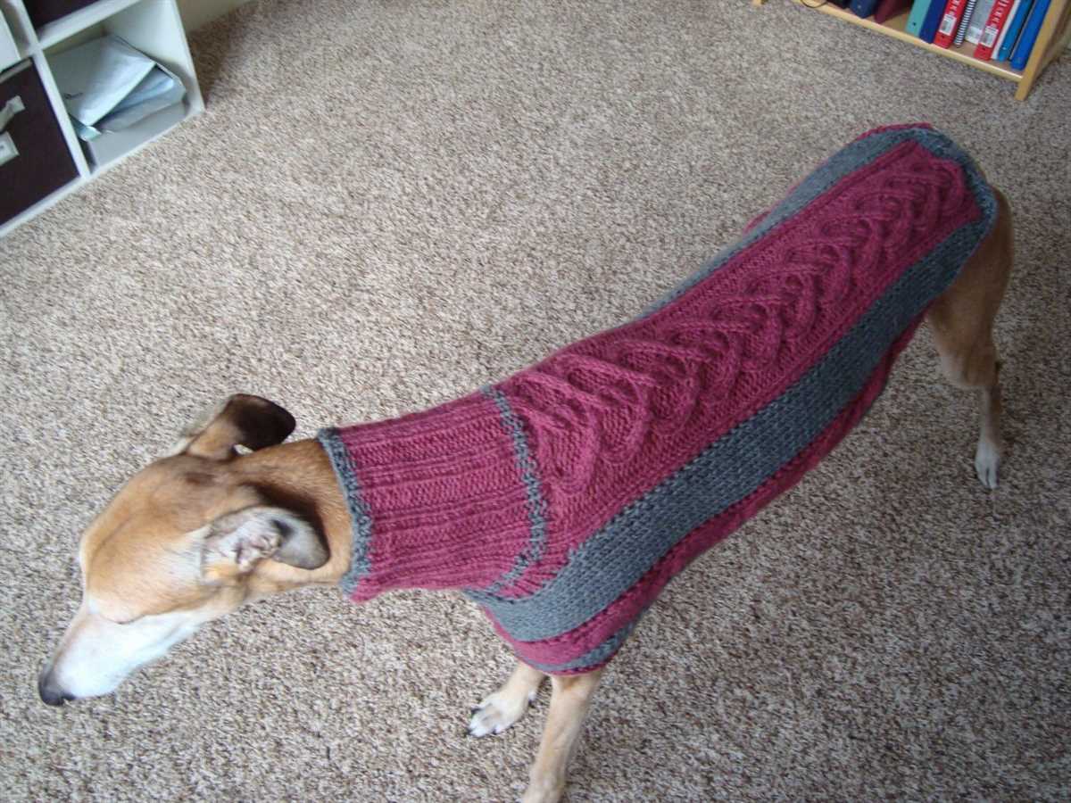 Easy and Free Dog Coat Knitting Pattern Knitting pattern for dog coat free
