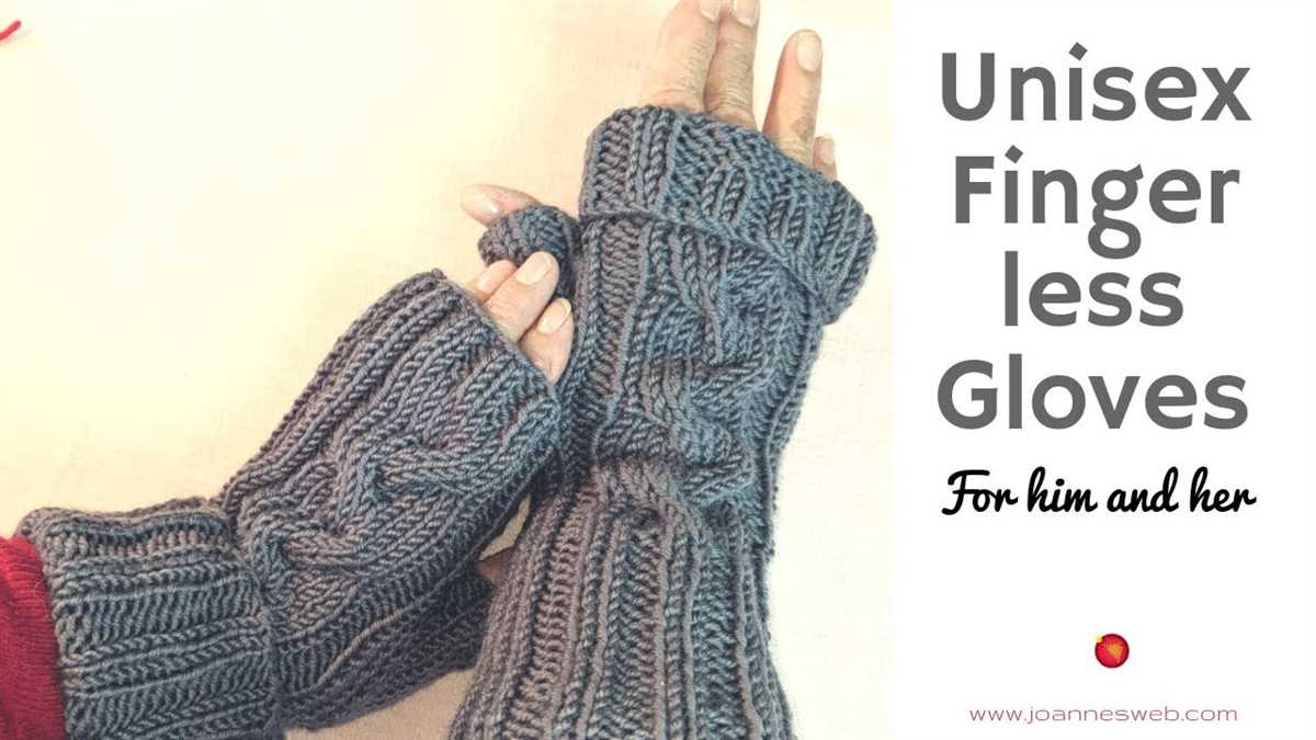 Knitting pattern for mens gloves