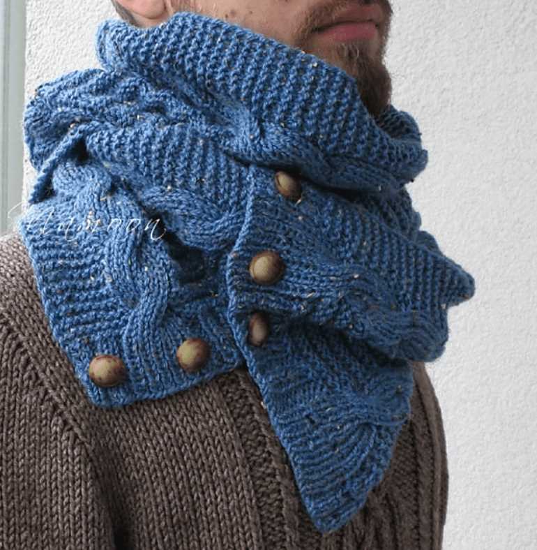 Knitting pattern for mens snood