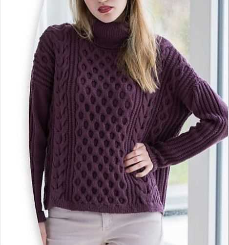 Knitting pattern for oversized jumper