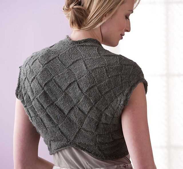 Knitting pattern for shrug