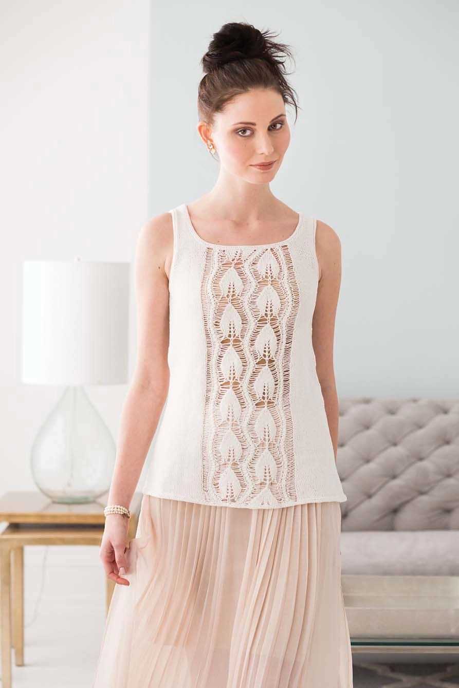 Knitting pattern for sleeveless pullover