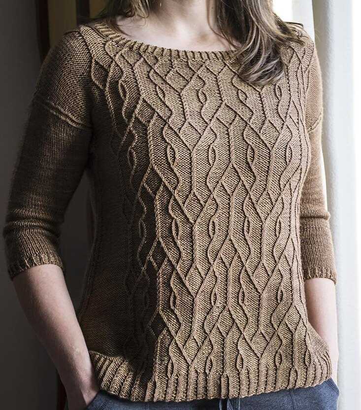 Knitting pattern for sleeveless pullover
