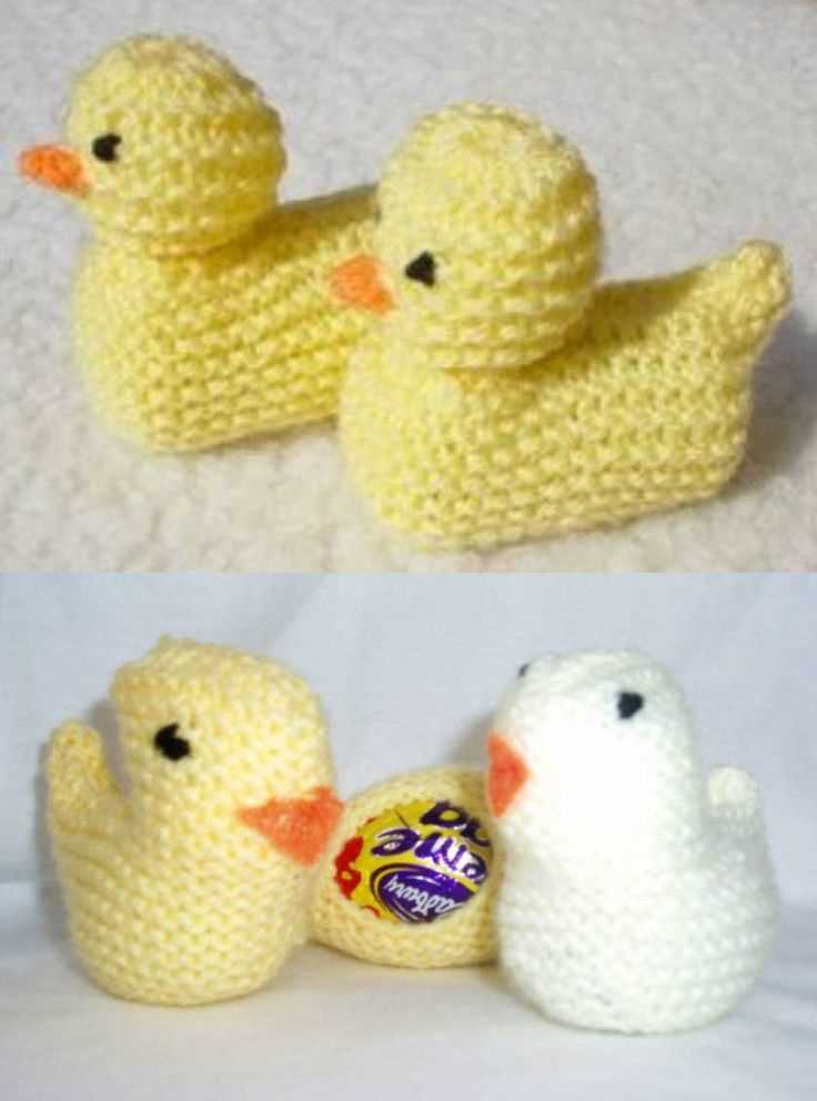 Knitting pattern for small easter chicks