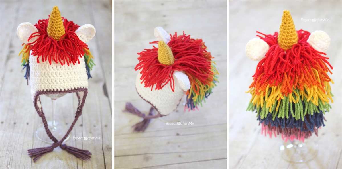 Knitting pattern for unicorn hat