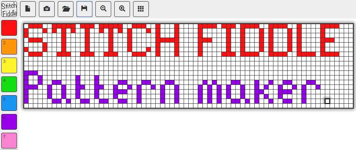Knitting pattern generator software