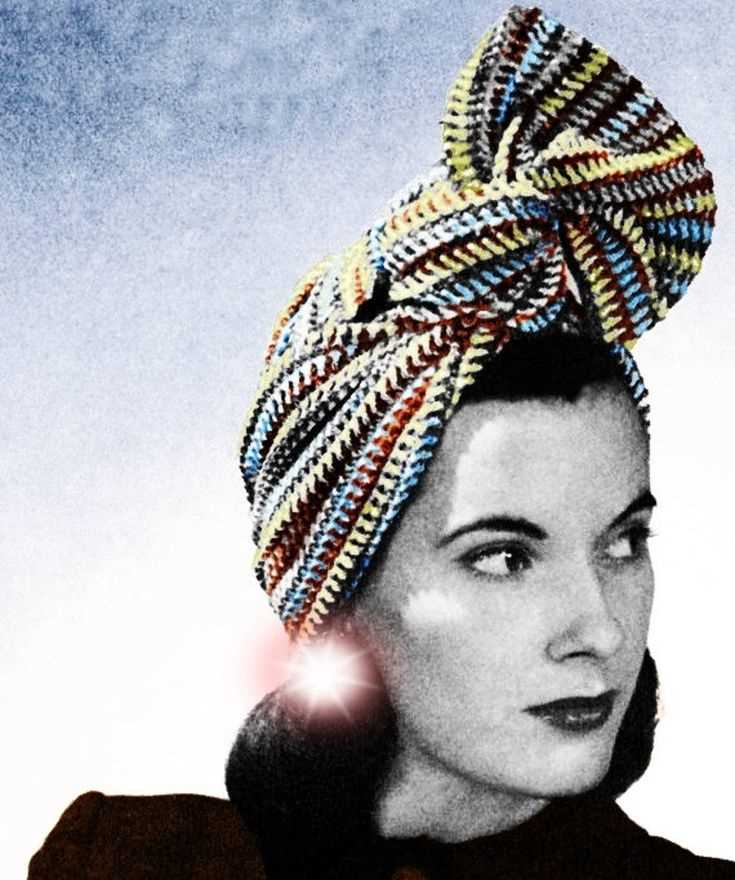 Knitting pattern head scarf