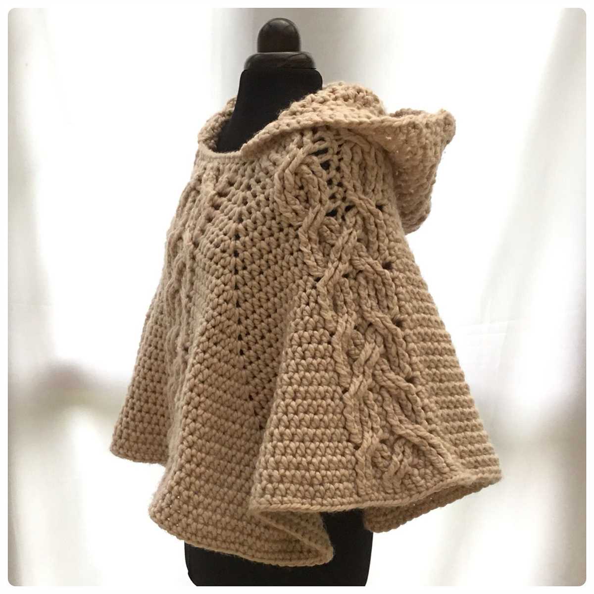 Knitting pattern poncho