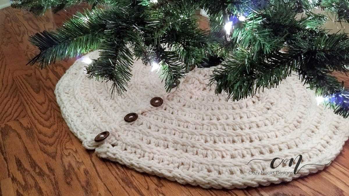 Knitting patterns for christmas tree skirts