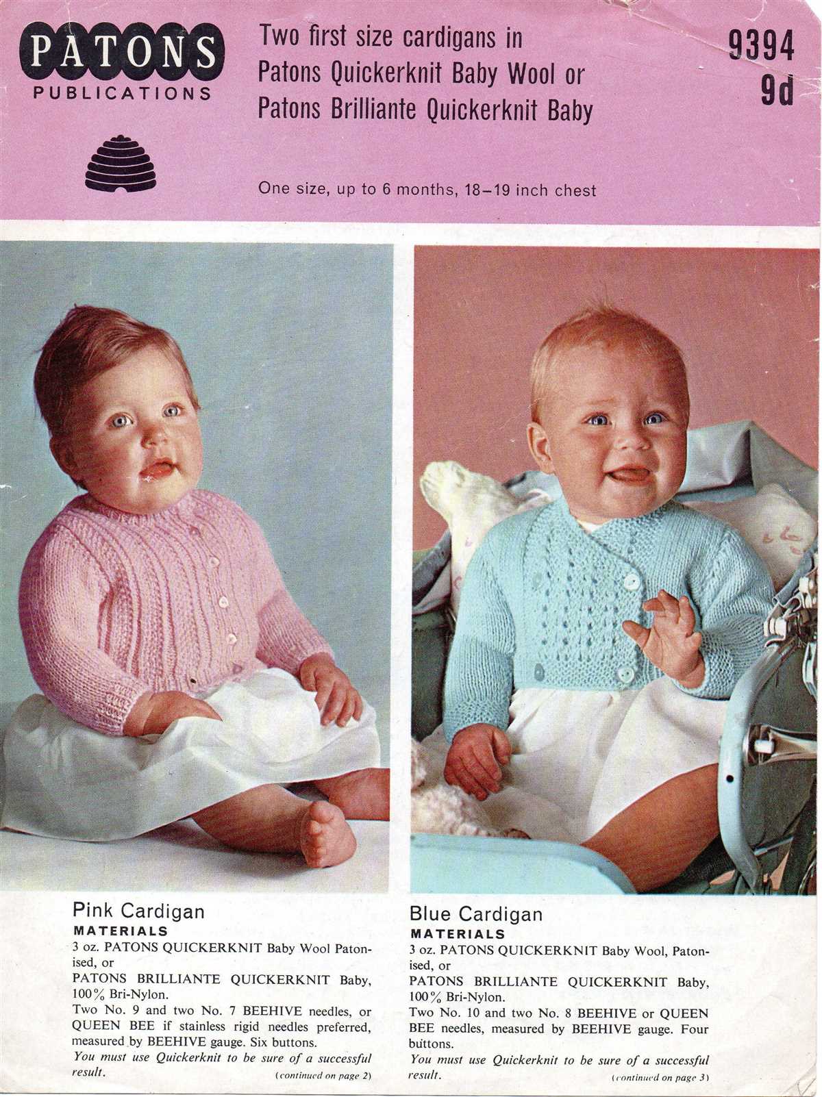 Knitting patterns for infants