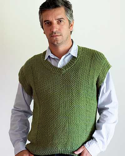 Knitting patterns for men's vests