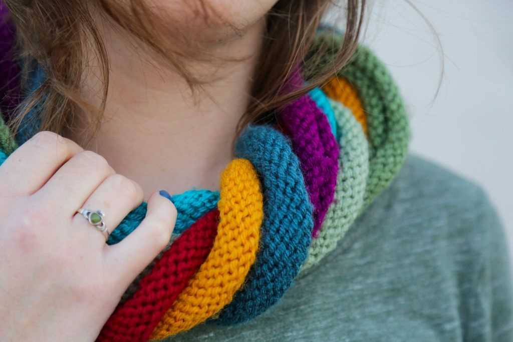 Knitting patterns for scarves in the round