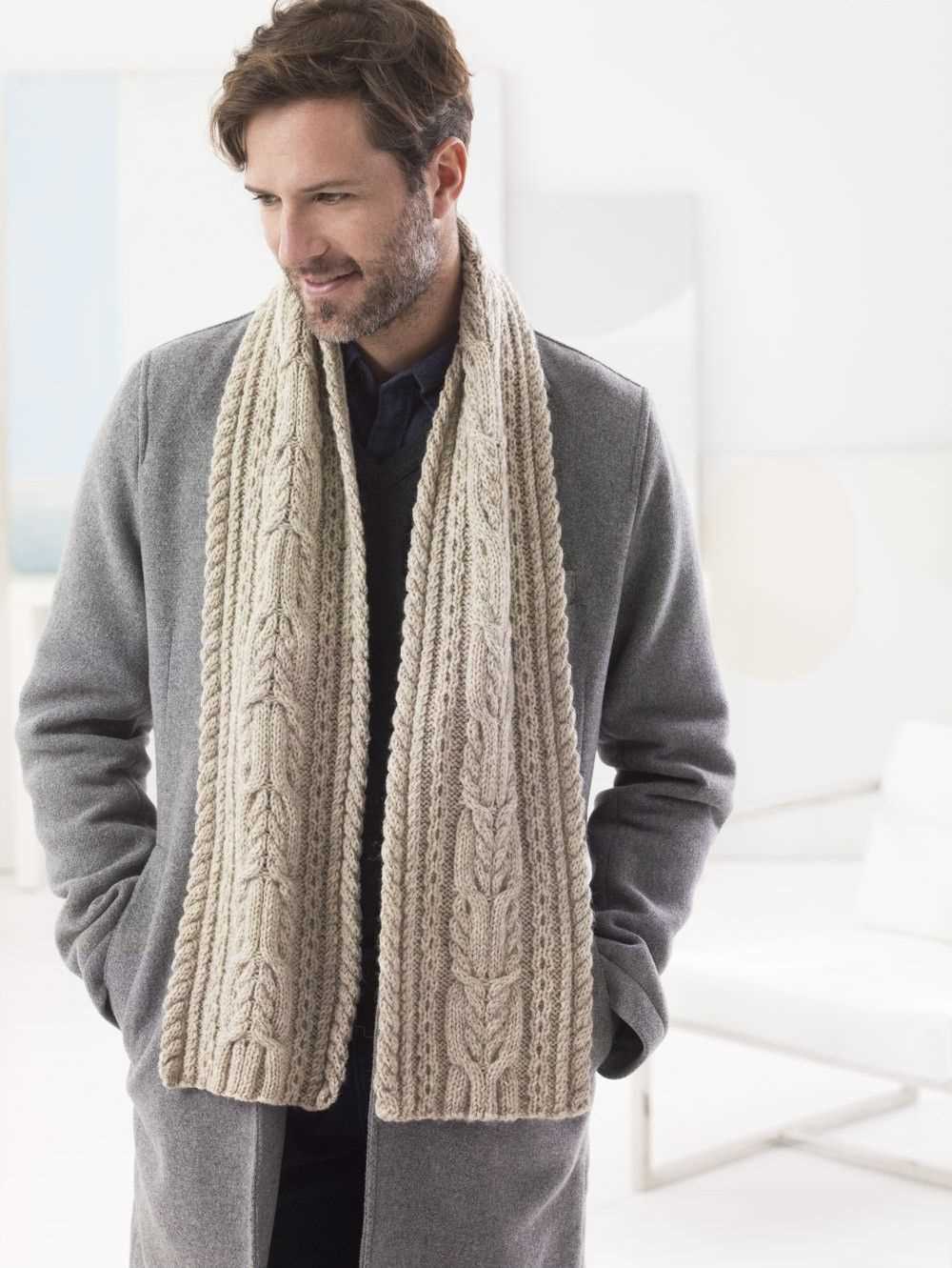 Knitting patterns scarf male