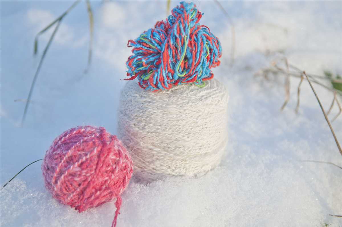 Knitting patterns using angora yarn
