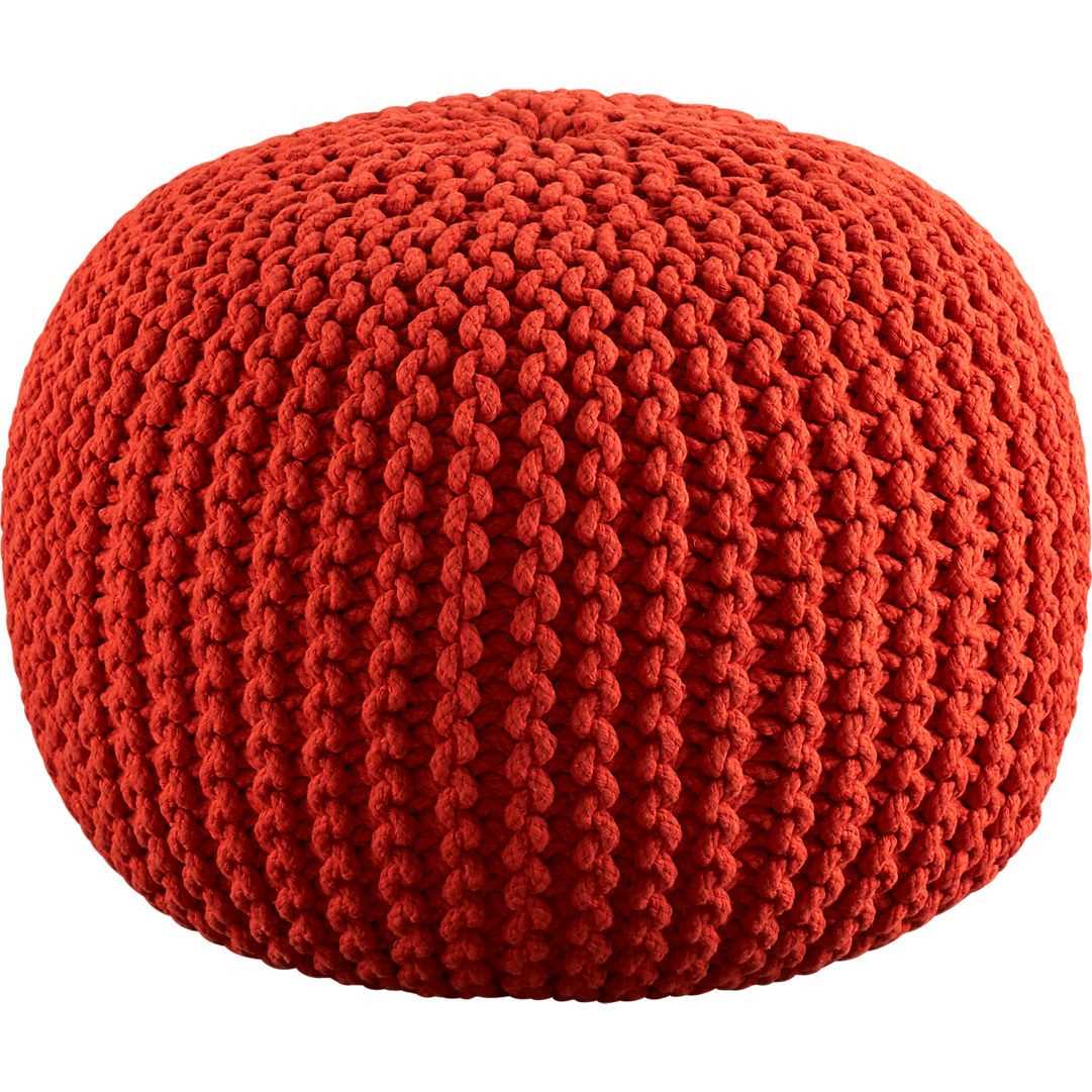 Knitting pouf pattern