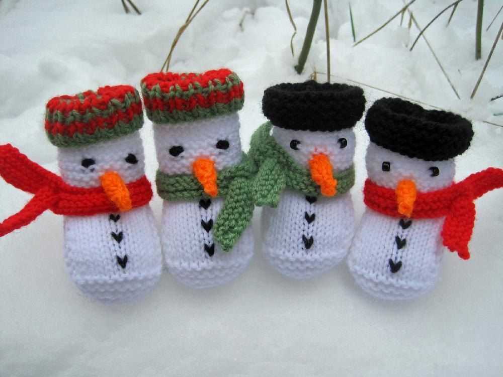 Knitting snowman pattern
