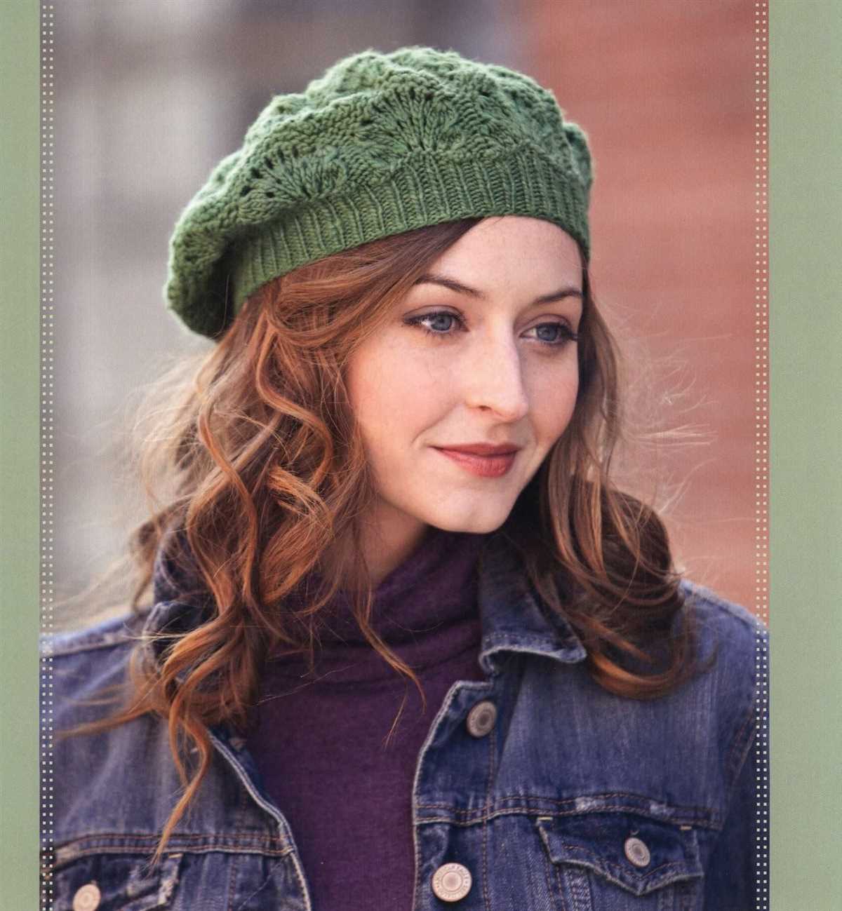 Knitting beret hat pattern