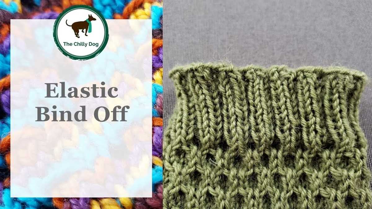 Knitting bind off in pattern