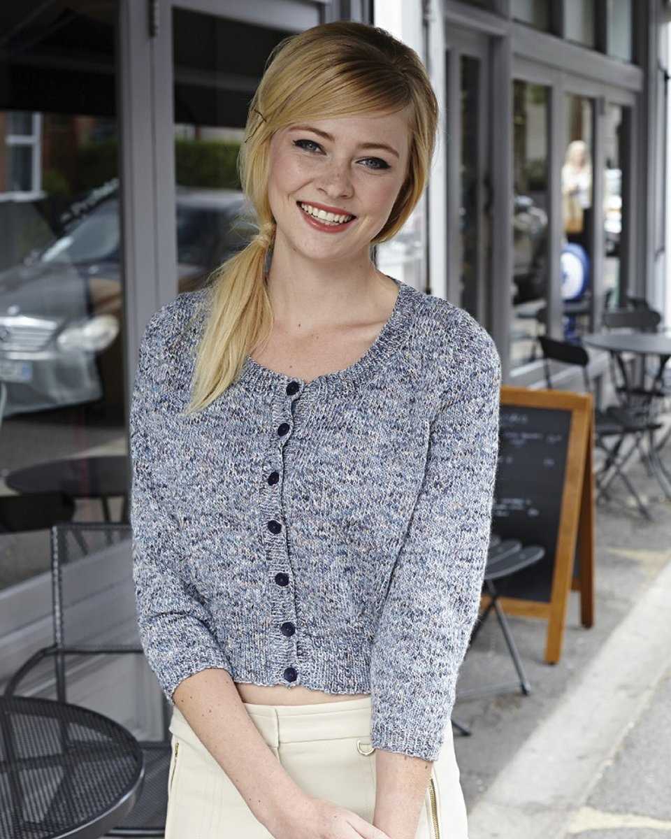Knitting pattern cropped cardigan