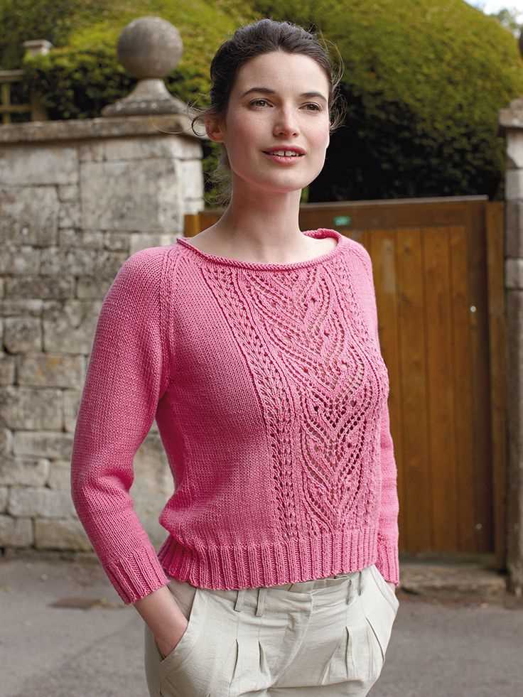 Knitting pattern for ladies raglan sleeve jumper