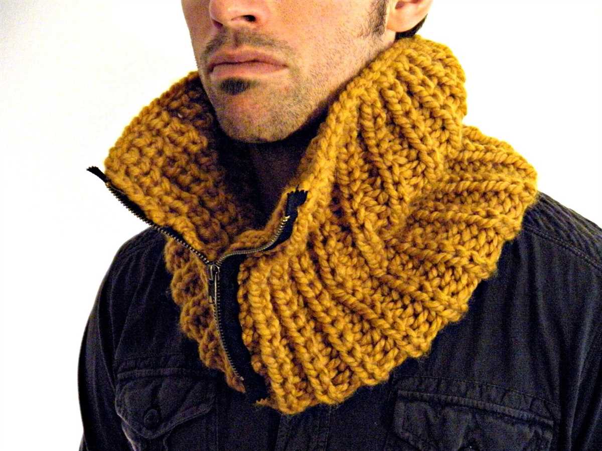 Knitting pattern for mens snood