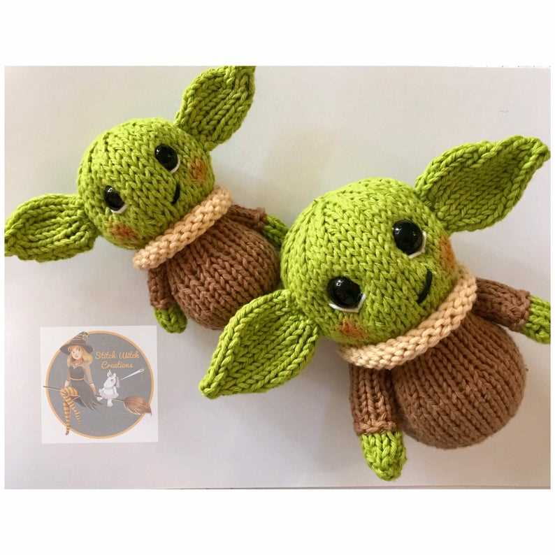 Knitting pattern for yoda