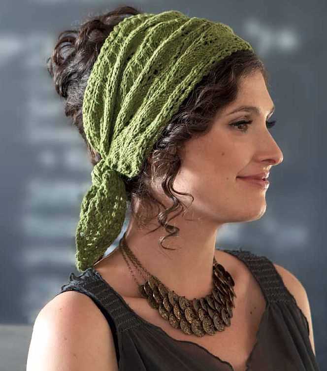 Knitting pattern head scarf