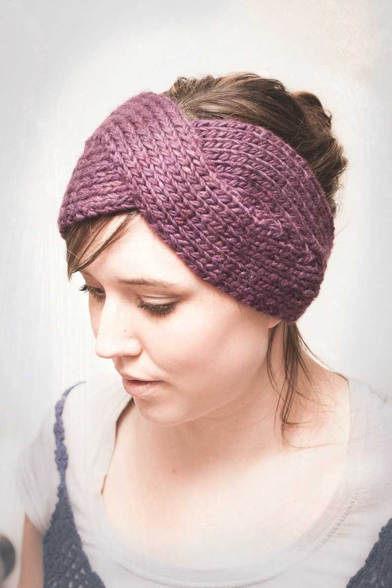 Knitting pattern headband twist