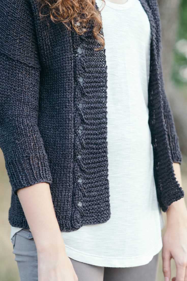 Knitting pattern linen sweater
