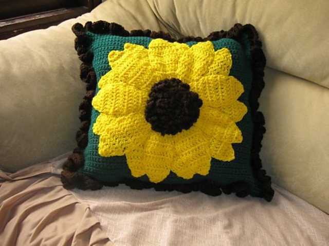 Knitting pattern sunflower