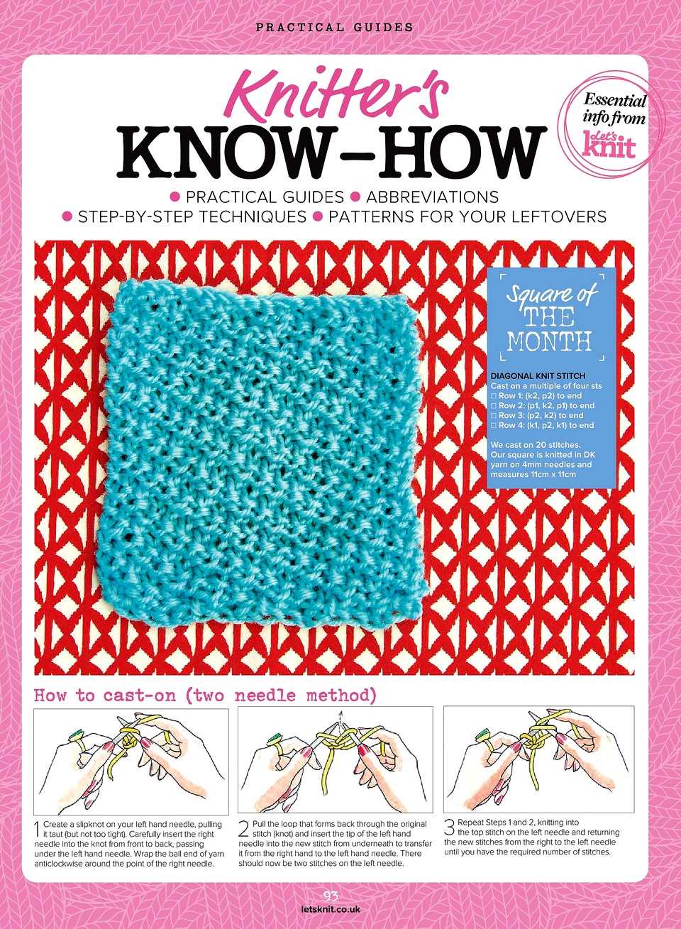 Knitting patterns for 4mm needles