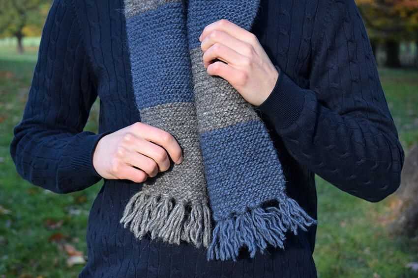 Knitting patterns scarf male