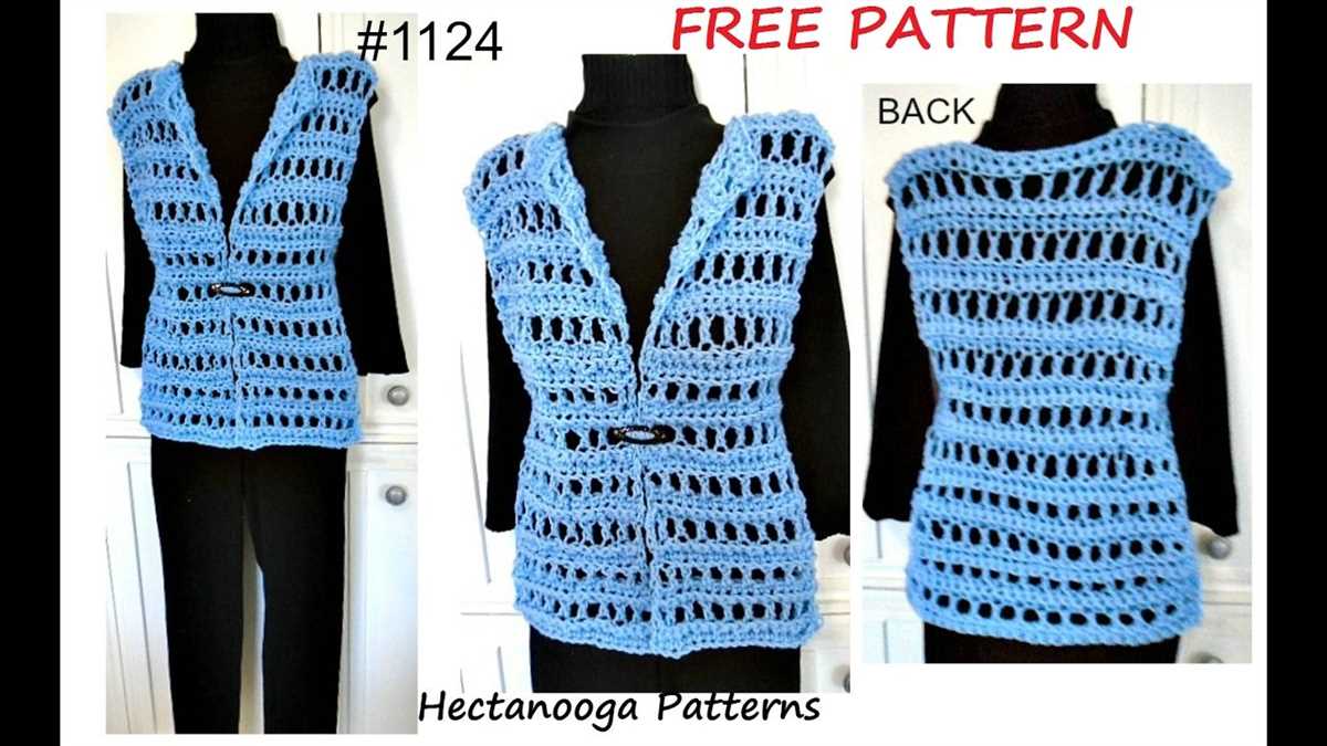 Knitting patterns vest tops