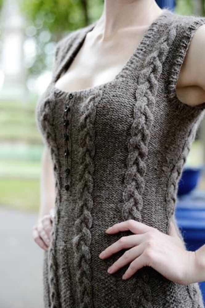 Knitting patterns vest tops