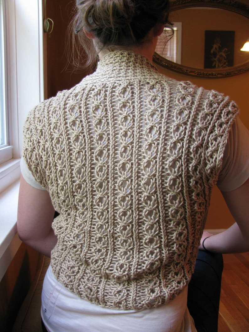 Knitting patterns vest tops