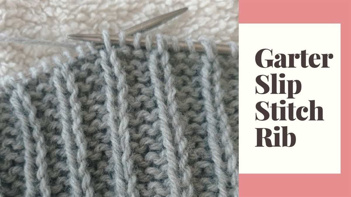 Knitting rib pattern