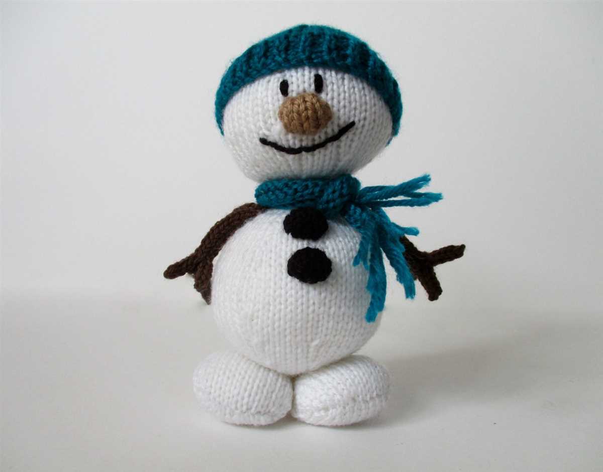 Knitting snowman pattern
