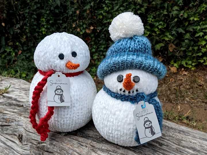 Knitting snowman pattern
