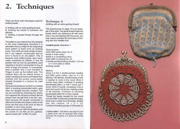Knitting with beads patterns