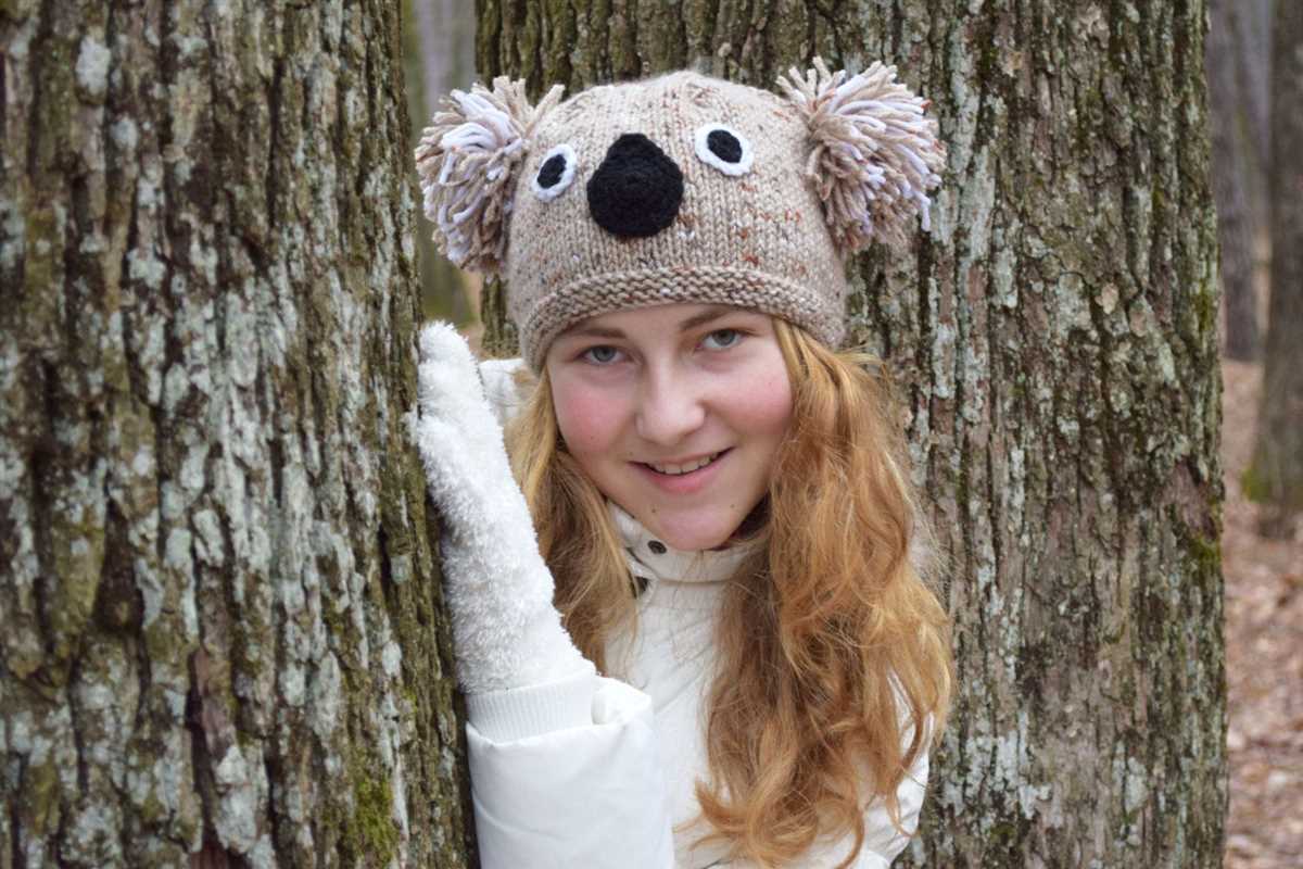 Koala hat knitting pattern