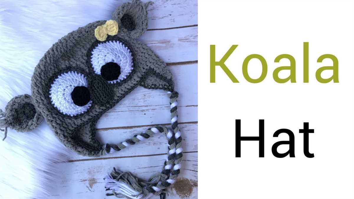 Koala hat knitting pattern